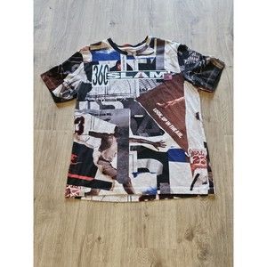 Nike Air Jordan MENS Shirt Size Large 360 Slam Dunk All Over Print